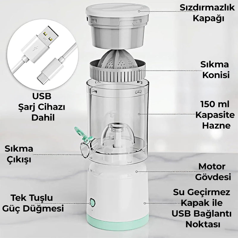 Şarjlı Meyve Sıkacağı