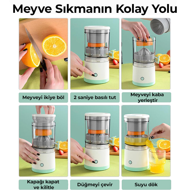 Şarjlı Meyve Sıkacağı