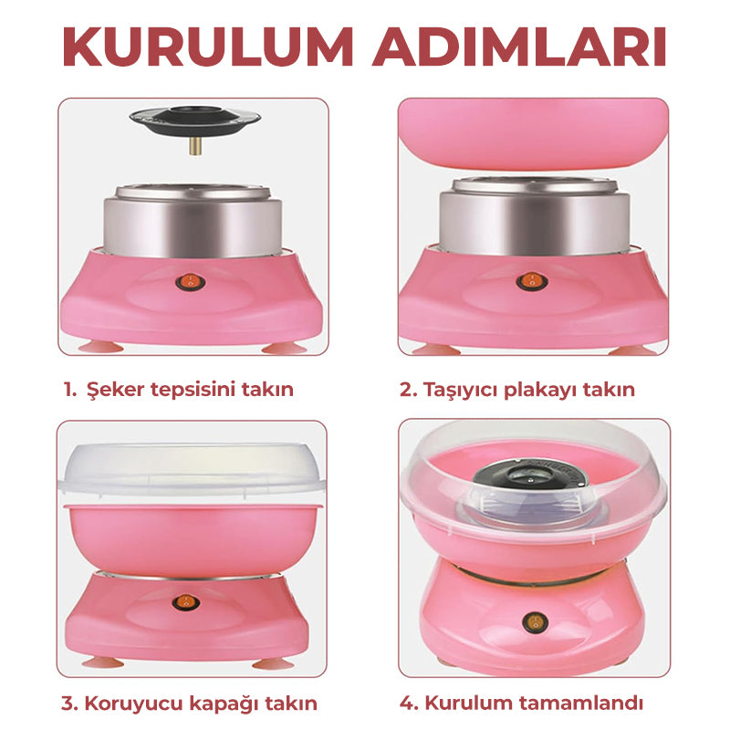 Bluvera® Pamuk Şeker Makinesi